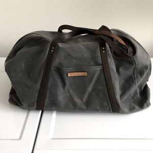 PEG and AWL waxed duck canvas and leather bag